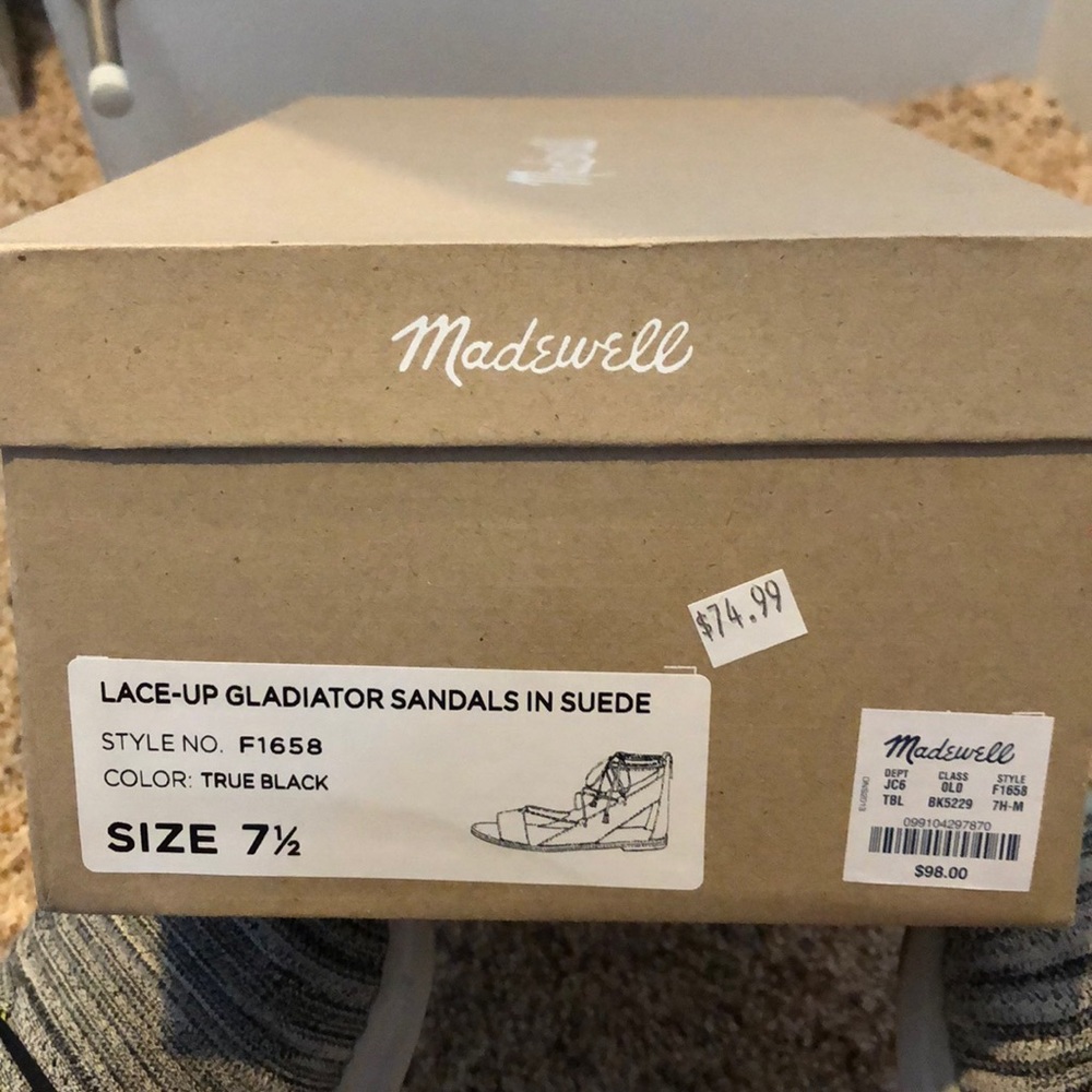 Madewell black sandals